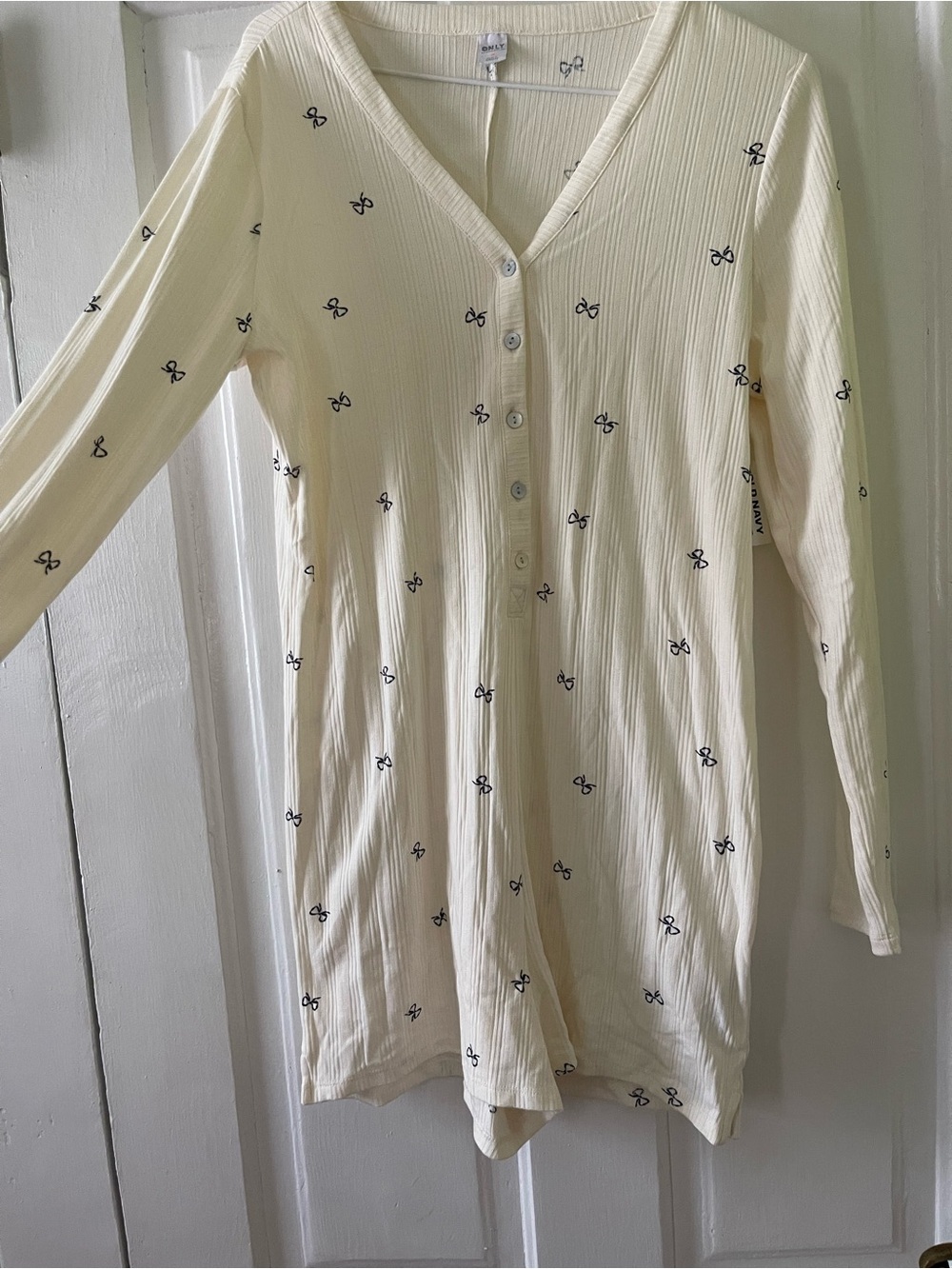 Old Navy Bow Pointelle Onesie